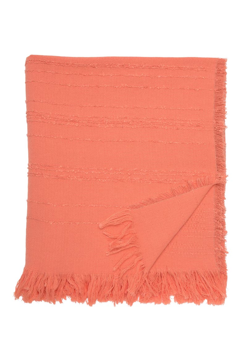 Texture Throw Blanket, Main, color, ORANGE DESERT