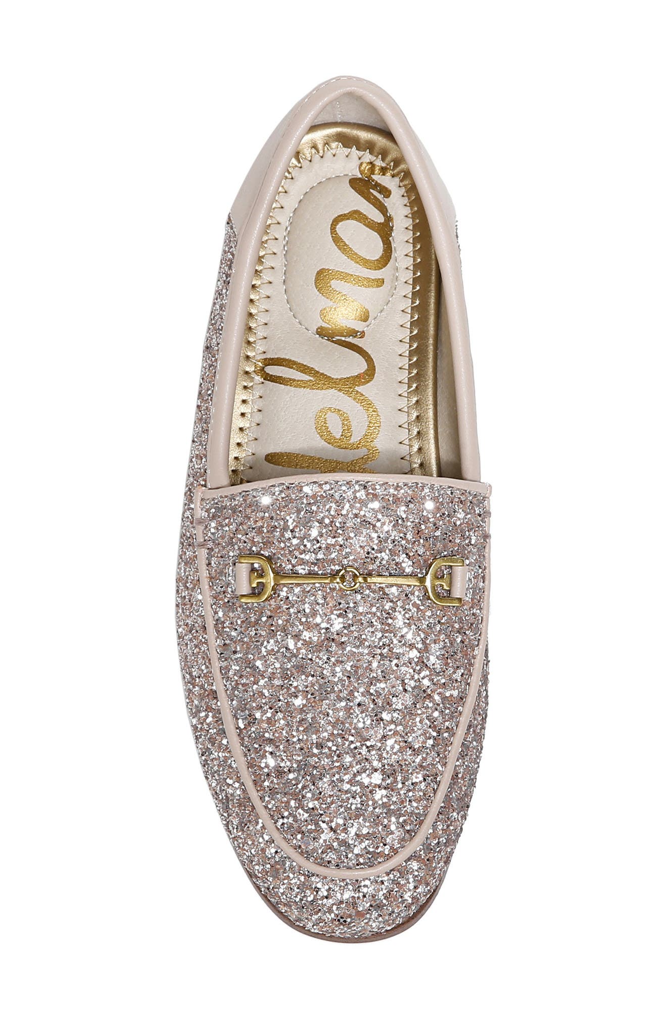 Sam Edelman Loraine Glitter Loafer, Alternate, color, Pink