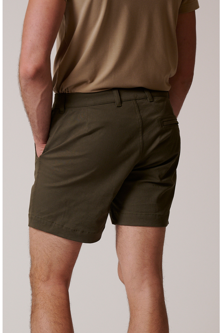 Stretch Cotton Chino Shorts, Alternate, color, Martini Olive