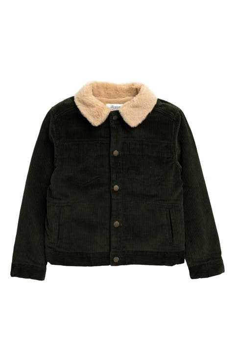 Kids' Bruce Fleece Collar Corduroy Jacket (Little Kid & Big Kid)