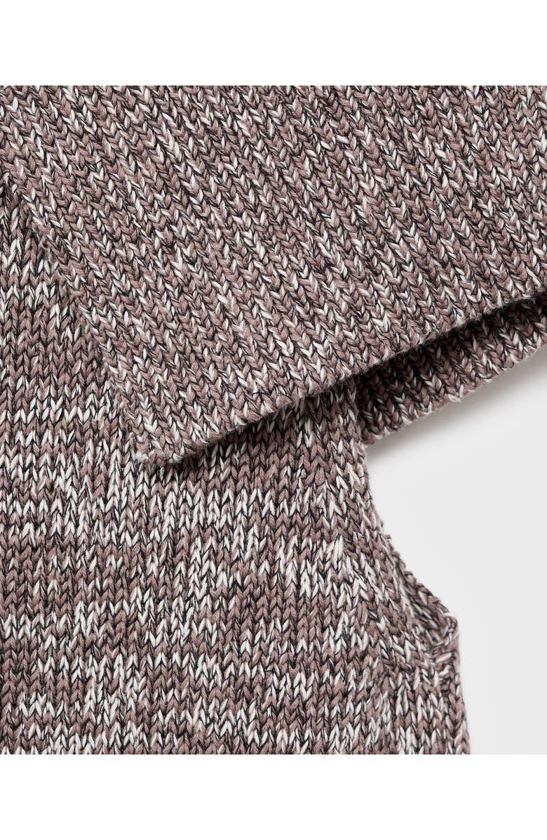 MANGO Mottled Wrap Collar Sweater Tank, Alternate, color, Light/ Pastel Grey