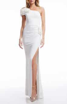 Dress the Population Aubrielle Asymmetric Gown