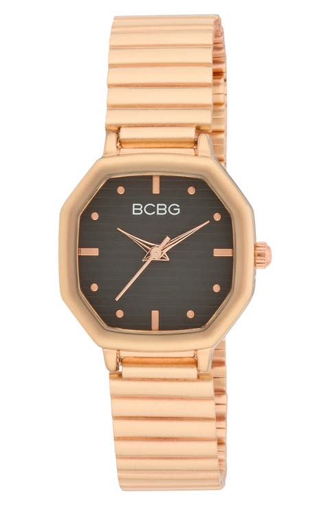 Octagon Quartz Bracelet Watch, 26mm