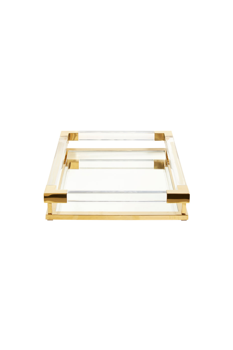 Jacques Tray, Alternate, color, Clear / Brass