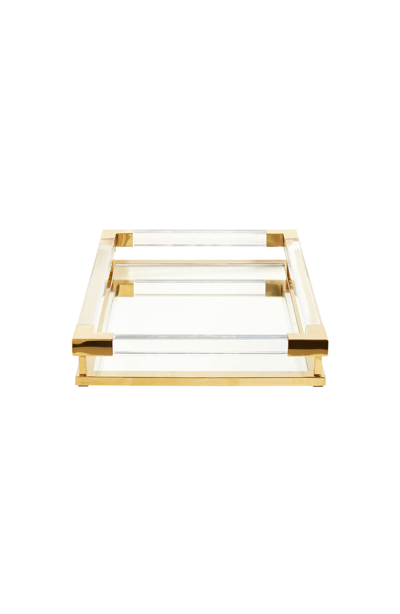Jonathan Adler Jacques Tray, Alternate, color, Clear / Brass