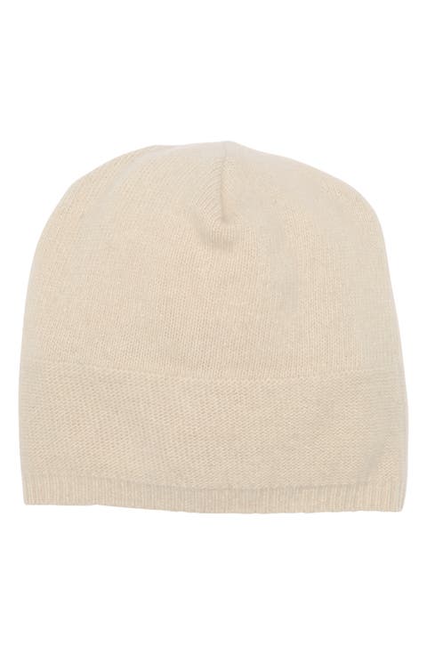 Slouchy Cashmere Knit Beanie