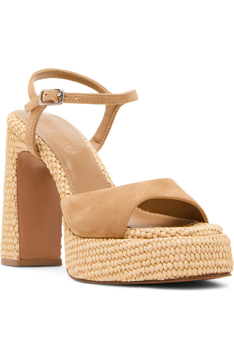 Steve Madden Liandra Platform Sandal, Main, color, Tan Suede