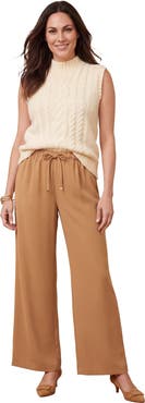 Jessica London The Effortless Drawstring Wide Leg Pant