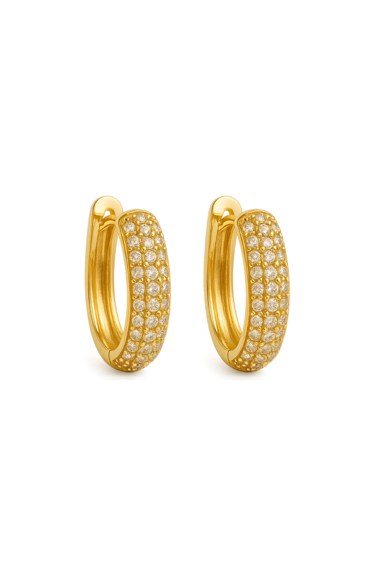 Dainty Huggie Hoop Earrings -3 Pairs, Alternate, color, Gold