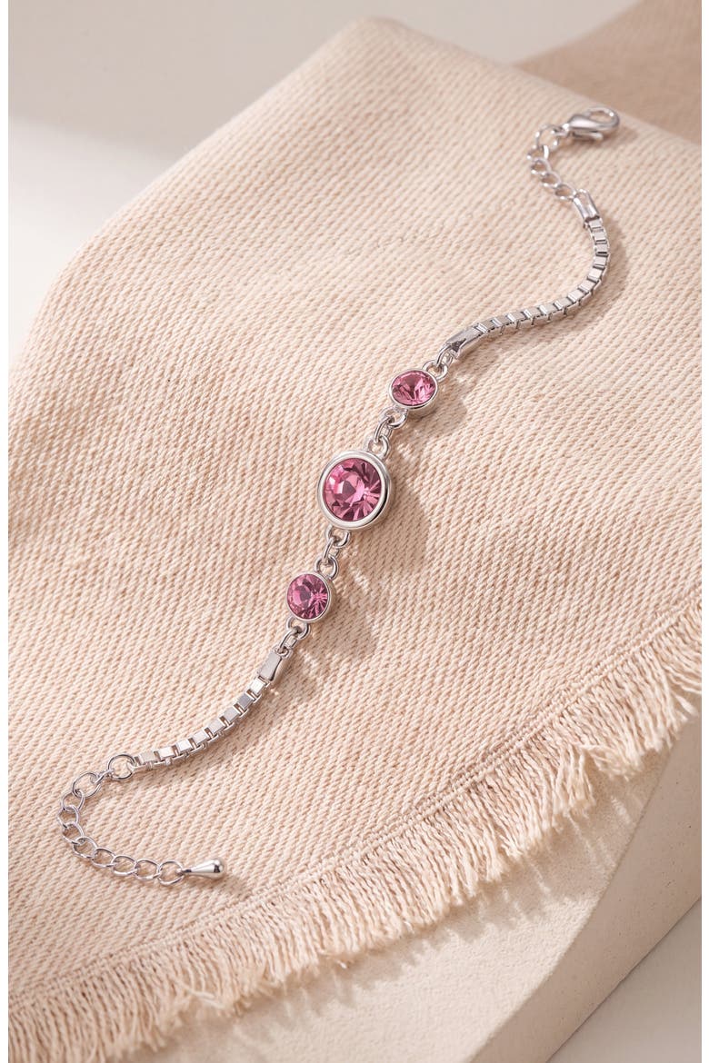 Crystal Glitter Bangle, Alternate, color, Fuchsia