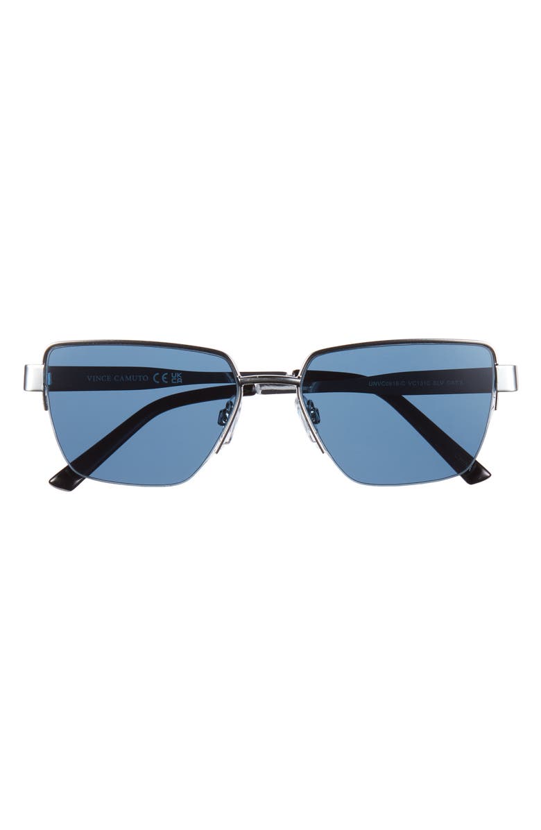 Vince Camuto Gradient Square Sunglasses, Main, color, Silver
