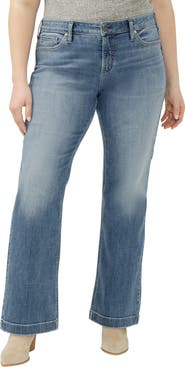 Silver Jeans Co. Elyse Curvy Mid Rise Bootcut Jeans
