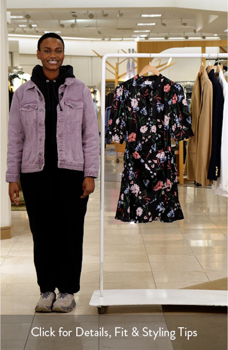 Floral Print Wrap Dress, sales video thumbnail