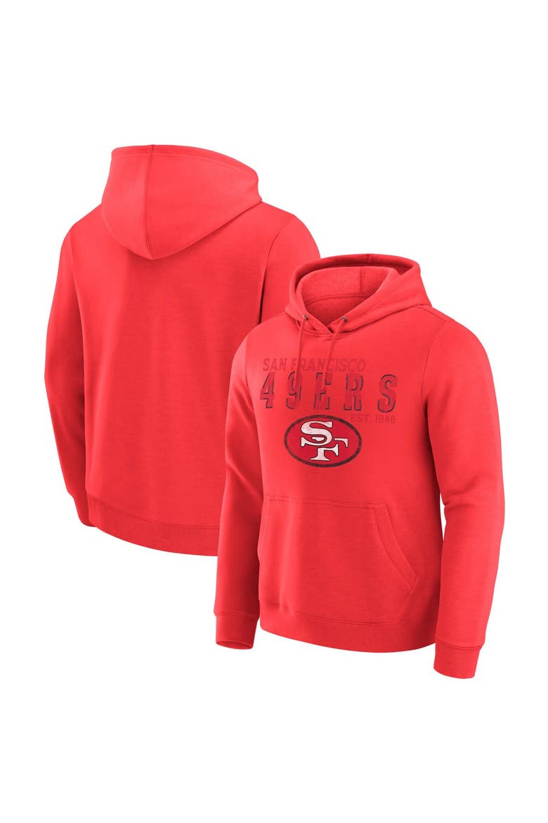 Men's Darius Rucker Collection by Fanatics  Scarlet San Francisco 49ers Hoodie, Main, color, Scarlet