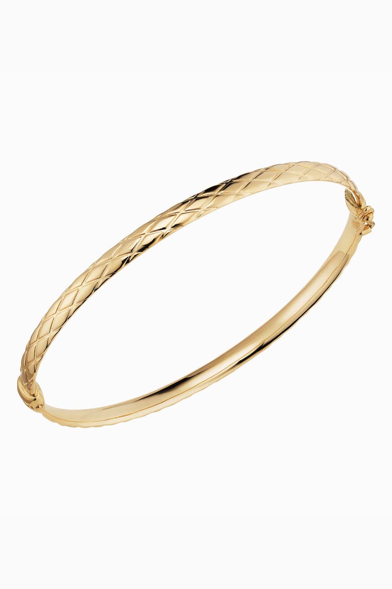 14K Yellow Gold Diamondback Bangle, Main, color, Yellow Gold