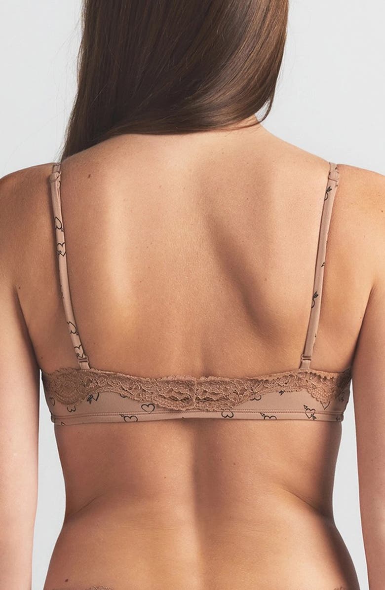 SKIMS Fits Everybody Assorted 2-Pack Lace Bralettes, Alternate, color, Onyx And Sketched Hearts