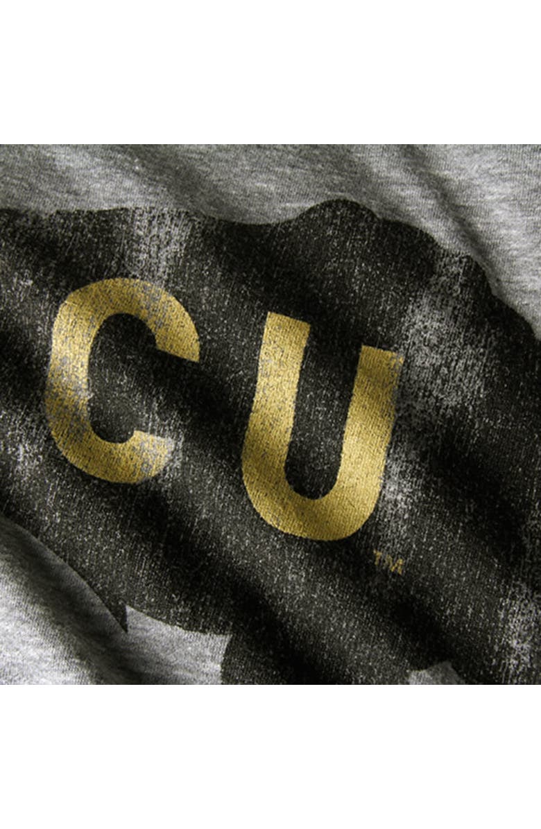 Retro Brand Men's Original Retro Brand Heathered Gray Colorado Buffaloes Go Buffs Vintage Tri-Blend T-Shirt, Alternate, color, 