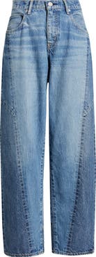 MOUSSY VINTAGE Micco Remake Tapered Wide Leg Jeans