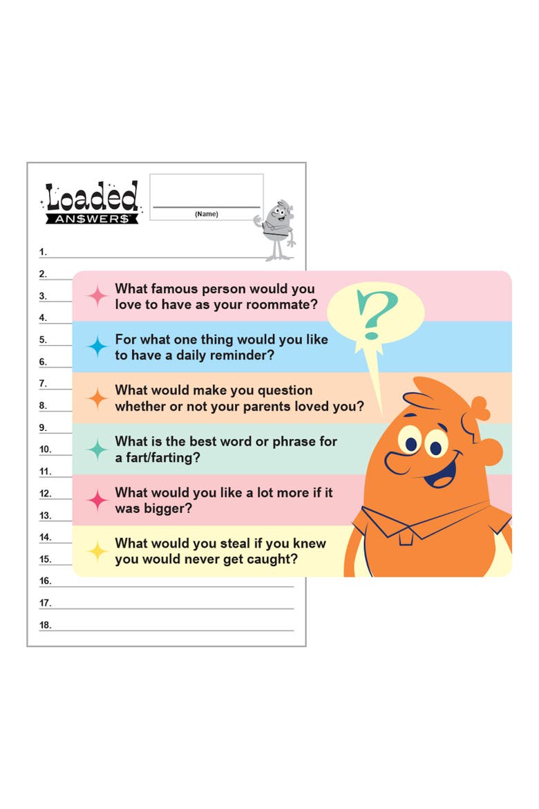 Loaded Answers Exciting Twist On Popular Loaded Questions Family/Party Game, Alternate, color, Multicolored