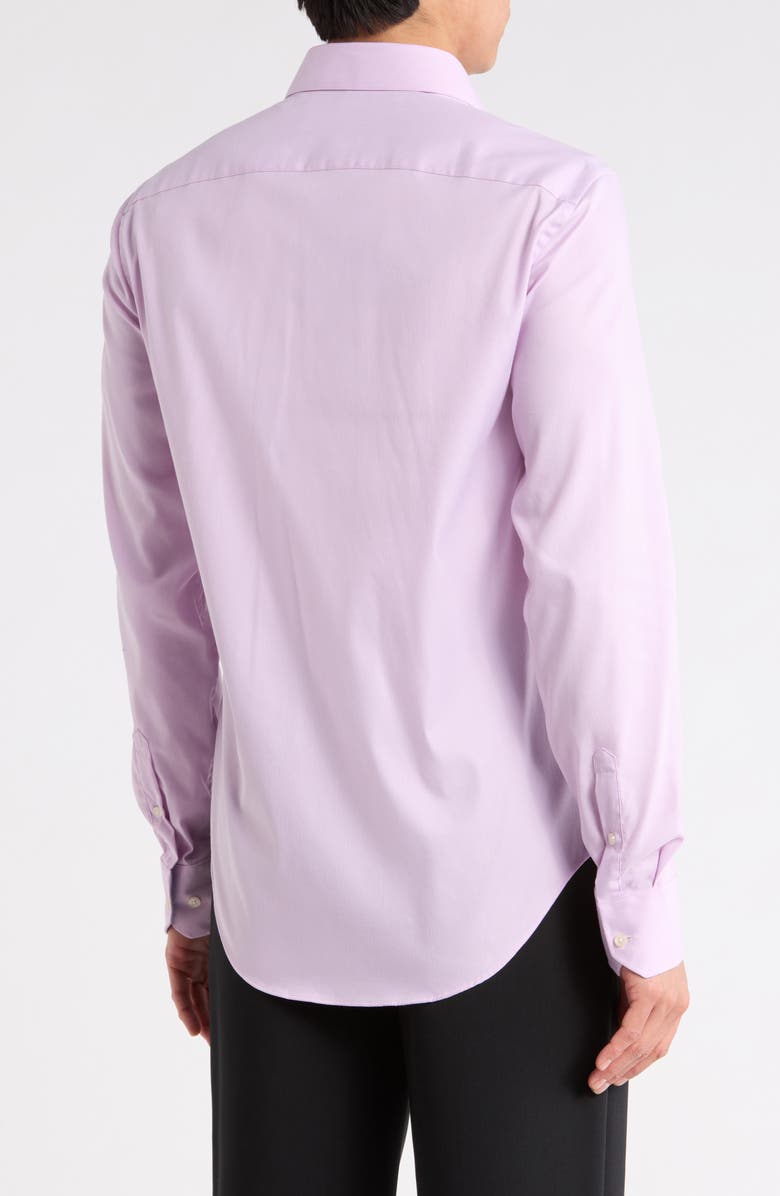 Ted Baker London Slim Fit Advanced Tech Stretch Dress Shirt, Alternate, color, Pink