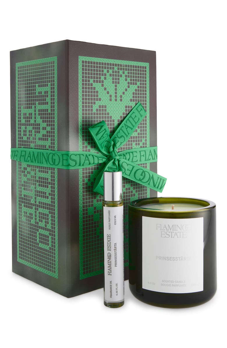 FLAMINGO ESTATE Prinsesstårta Candle & Fragrance Oil Gift Set, Alternate, color,