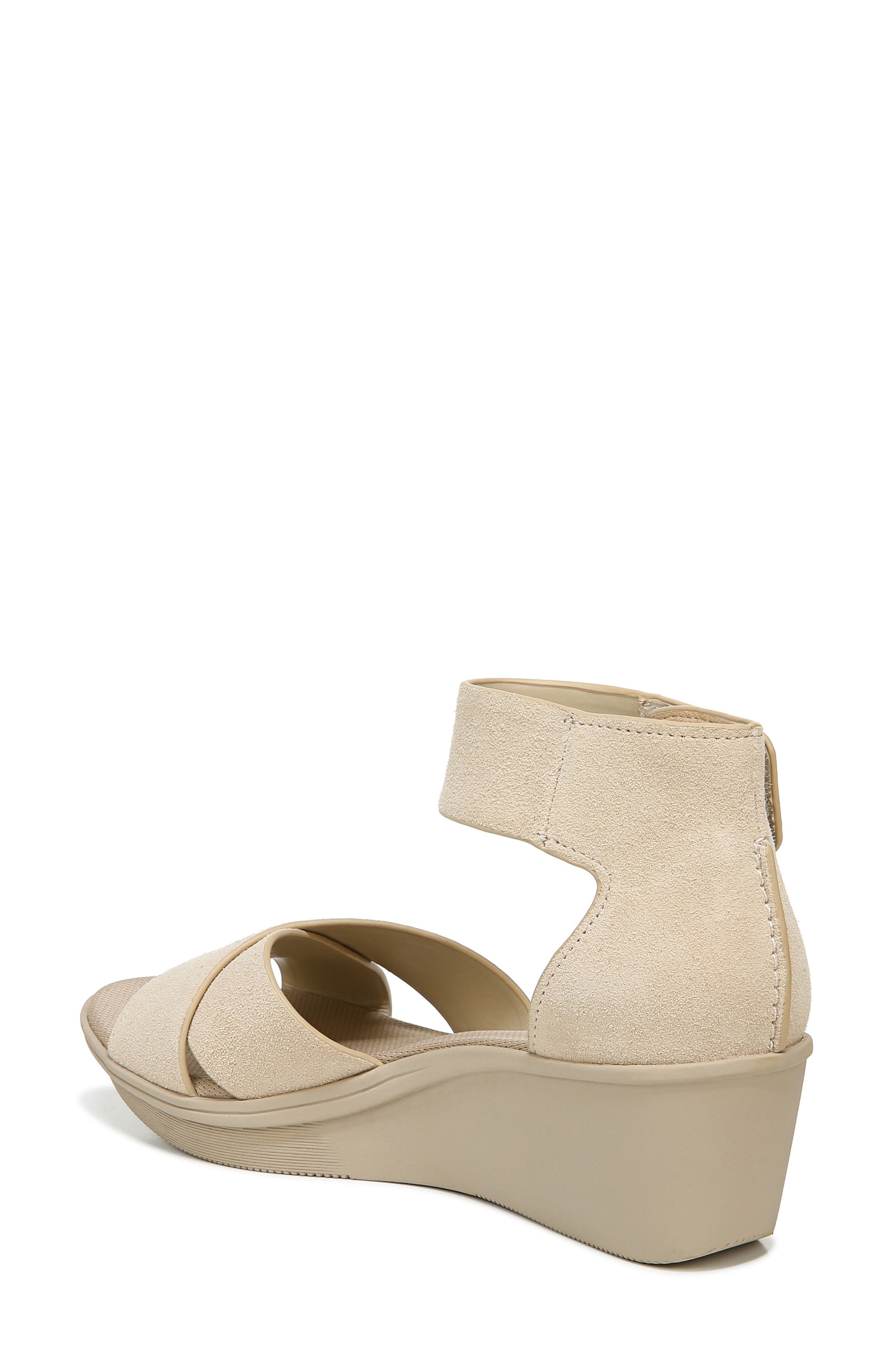 Riviera Wedge Sandal, Alternate, color, PORCELAIN SUEDE