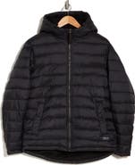 HAWKE & CO Water Resistant Hooded Faux Shearling Lined Puffer Jacket