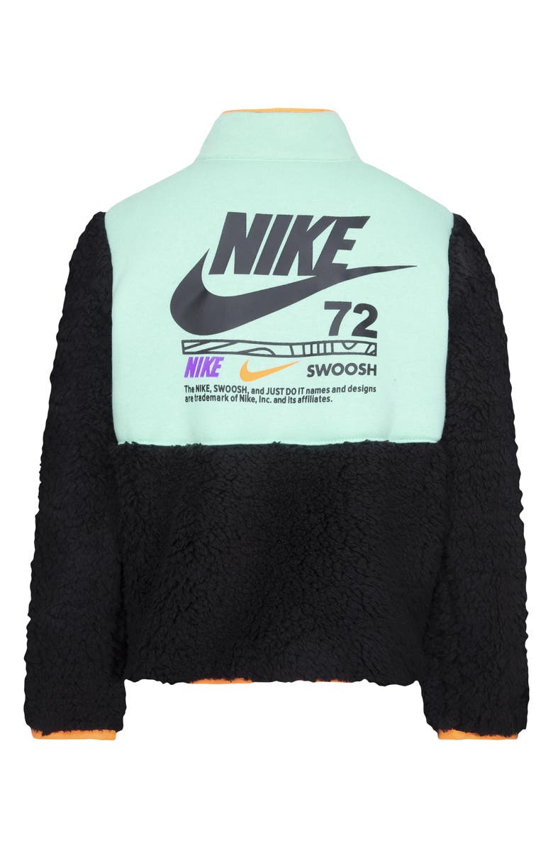 Nike Kids' Illuminate High Pile Fleece Half Zip Pullover, Alternate, color, 