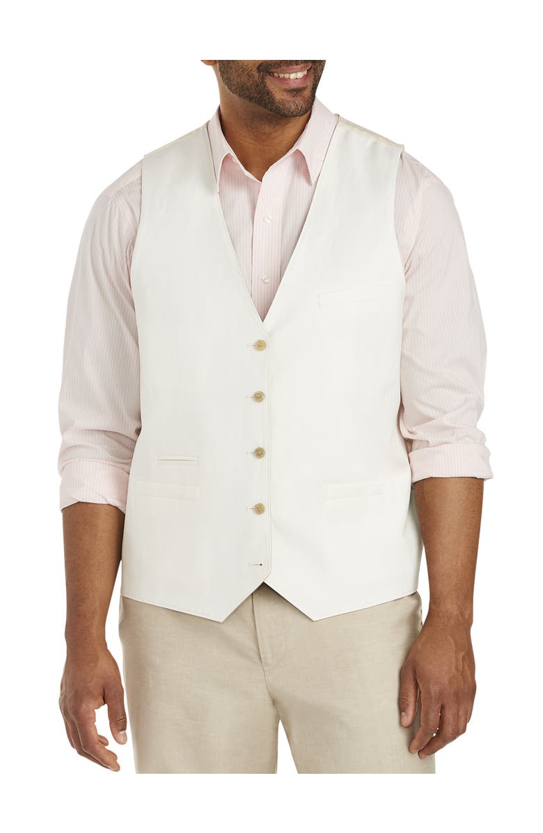 Oak Hill by DXL Big & Tall Reversible Vest, Alternate, color, Flax