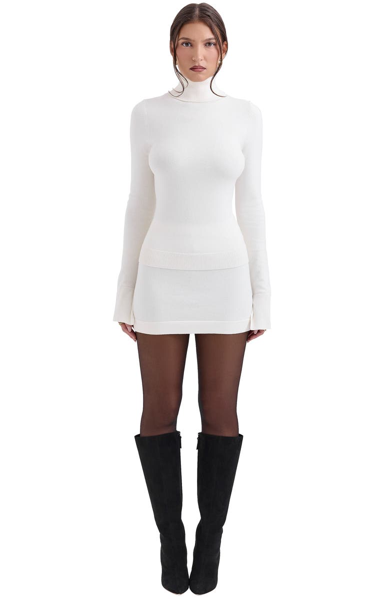 HOUSE OF CB Hazel Cotton & Cashmere Blend Sweater, Alternate, color, Ivory