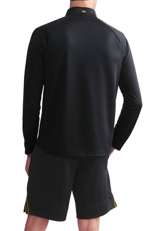 Rhone Courtside Quarter Zip Pullover In Black