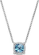 David Yurman Petite Chatelaine® Pavé Bezel Pendant Necklace