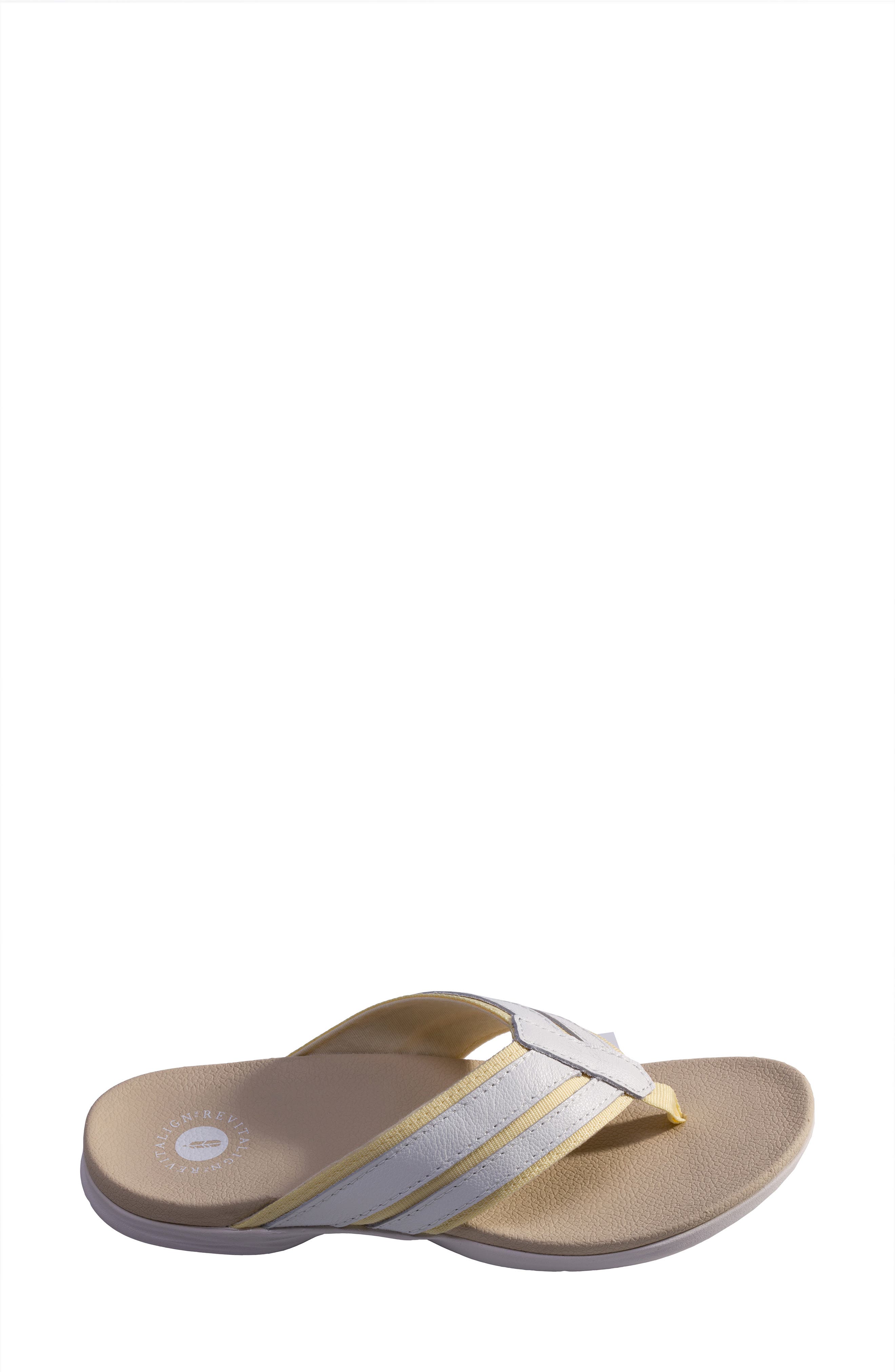 Webbed Orthotic Flip Flop, Alternate, color, PASTEL YELLOW