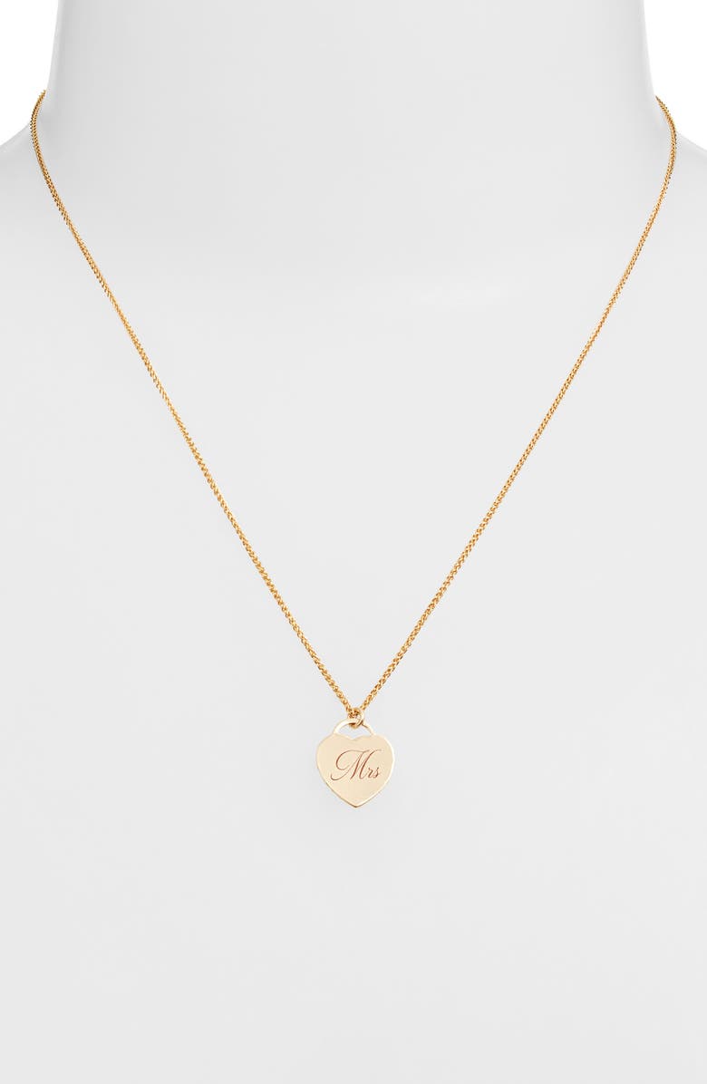 Set & Stones Alice Mrs Pendant Necklace, Alternate, color, Gold