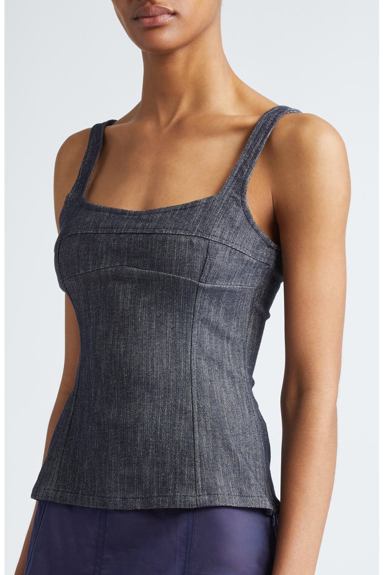Bonaire Denim Top, Alternate, color, DENIM