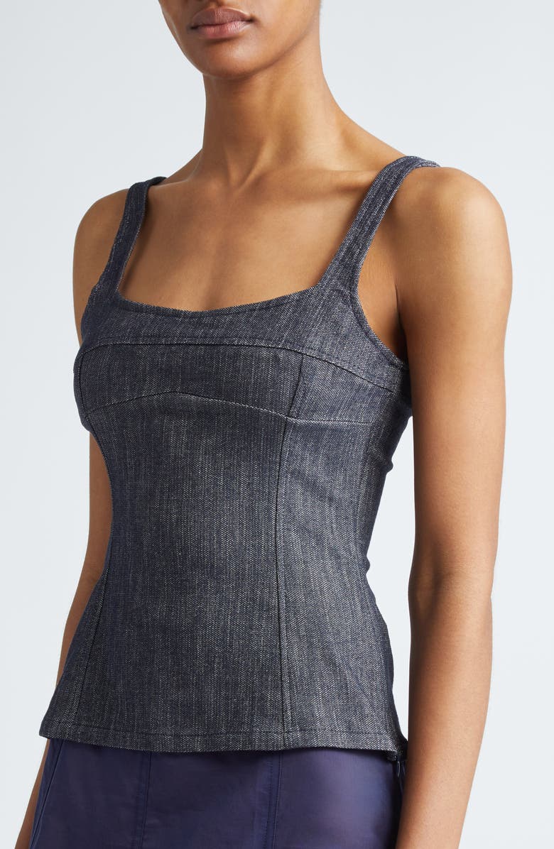 Paloma Wool Bonaire Denim Top, Alternate, color, 