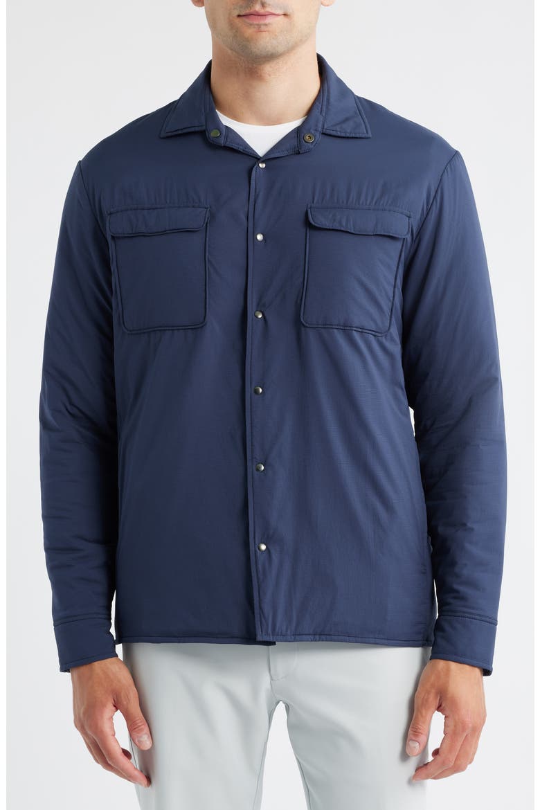 Denzel Featherweight Nylon Snap-Up Shirt Jacket, Alternate, color, WAKE