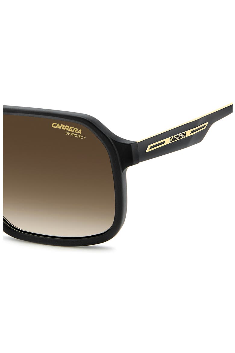 Victory 59mm Gradient Square Sunglasses, Alternate, color, BLACK/ GOLD/ BROWN/ GREEN