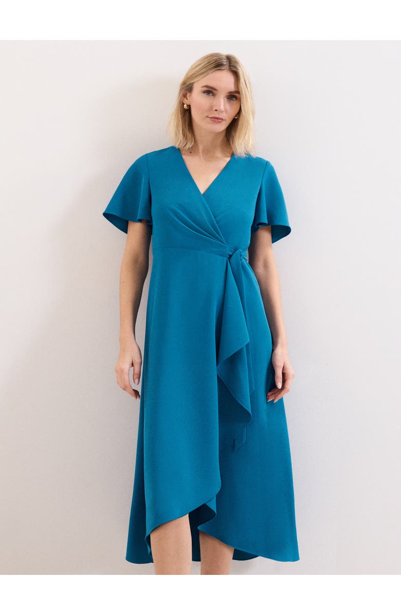 Phase Eight Julissa Wrap Midi Dress, Alternate, color, Blue