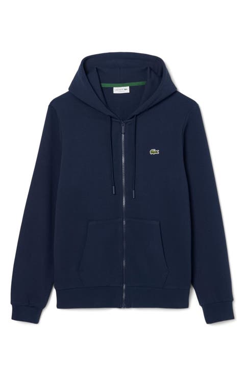 Lightweight Cotton Fleece Zip Hoodie