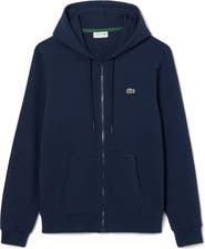 Lacoste Lightweight Cotton Fleece Zip Hoodie