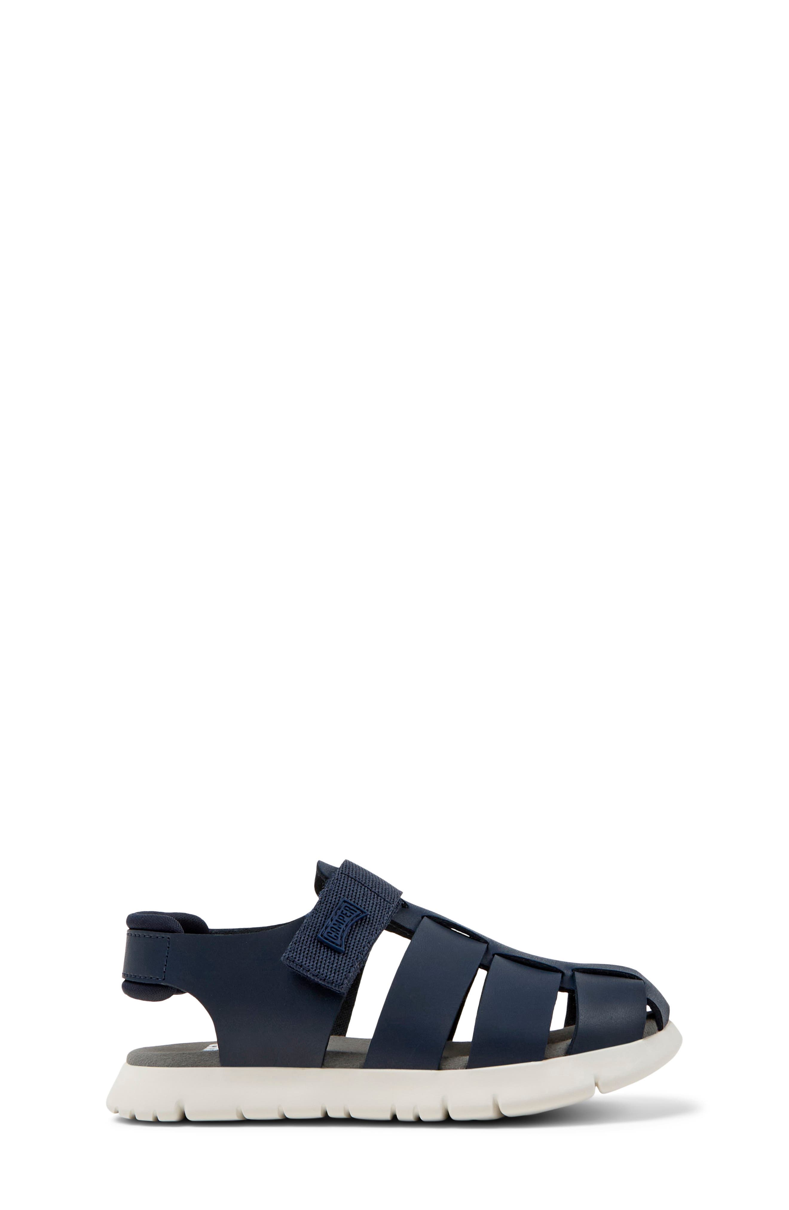 Camper Kids' Oruga Fisherman Sandal, Alternate, color, Navy