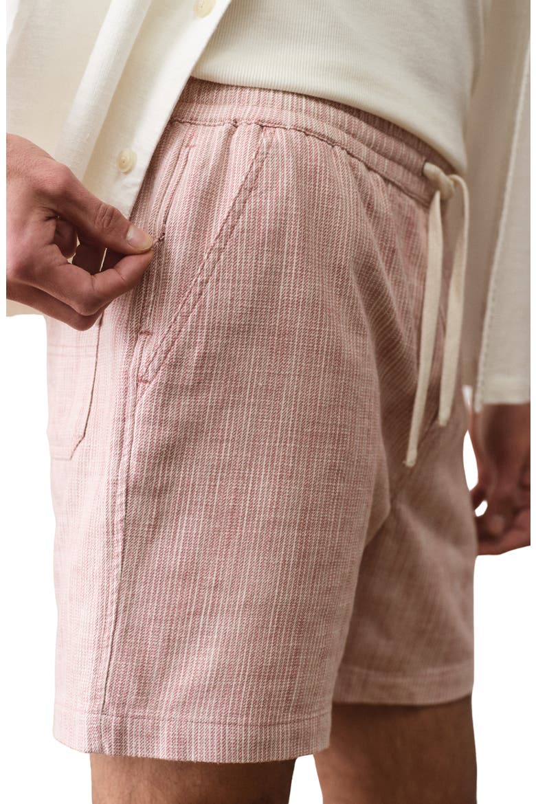 6-Inch Saturday Beach Shorts, Alternate, color, WITHERED ROSE STRIPE