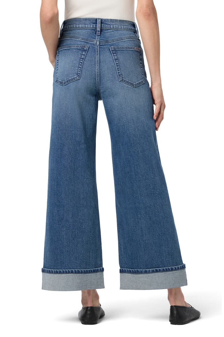 Cuffed Ankle Wide Leg Jeans, Alternate, color, ALEX