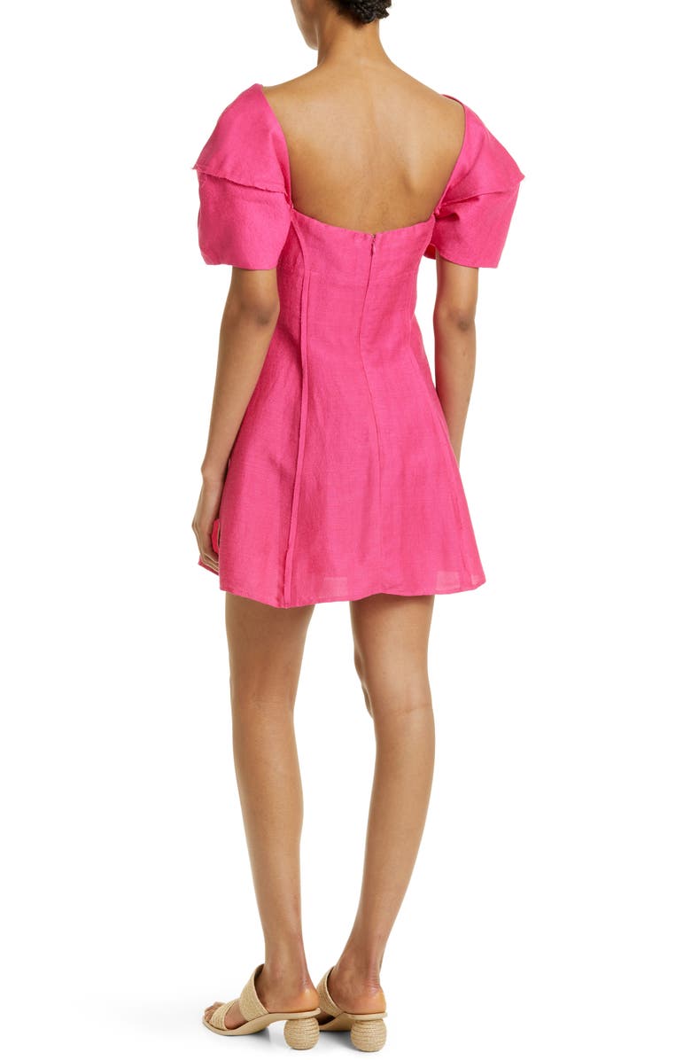 Cult Gaia Asal Linen Blend Dress, Alternate, color,
