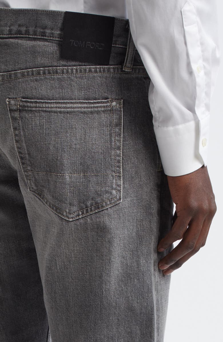 TOM FORD Selvedge Straight Fit Jeans, Alternate, color, Ig670 Grey High/ Low