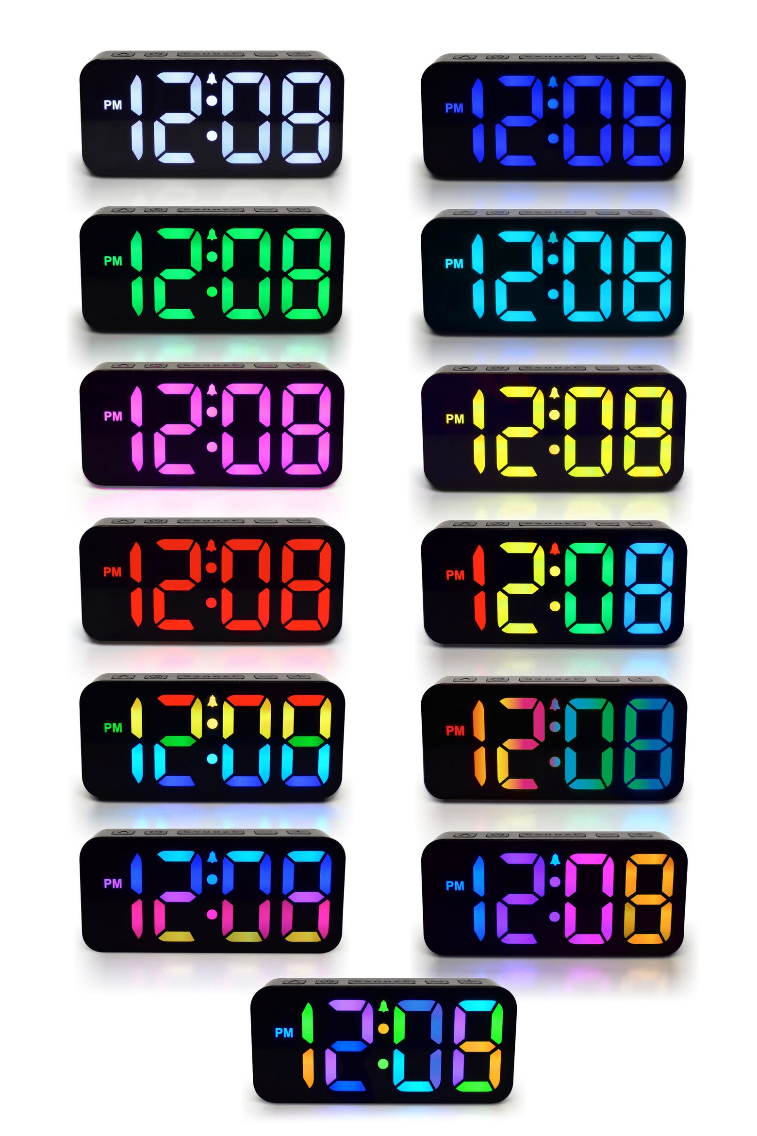 Clock Home Red Westclox Red/Green/Blue Display Alarm Clock | Nordstromrack