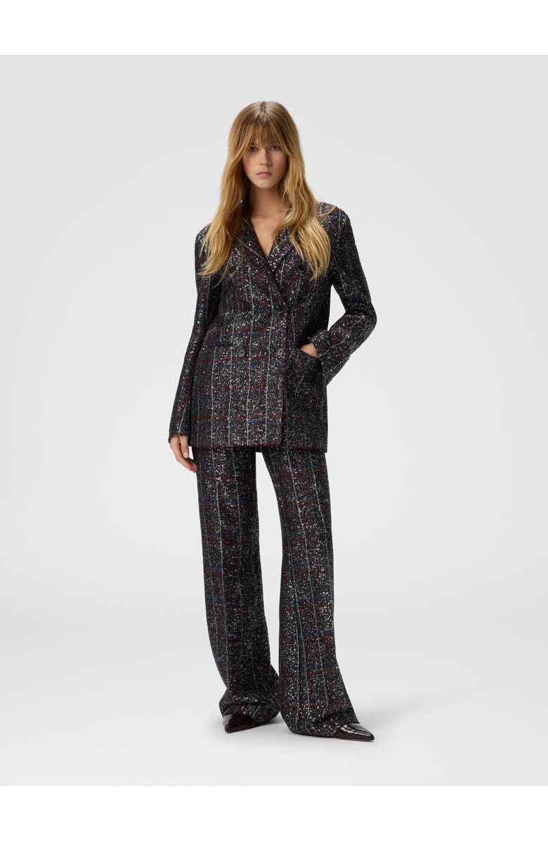 Missoni Double-breasted Blazer With Check Pattern, Alternate, color, Multicoloured