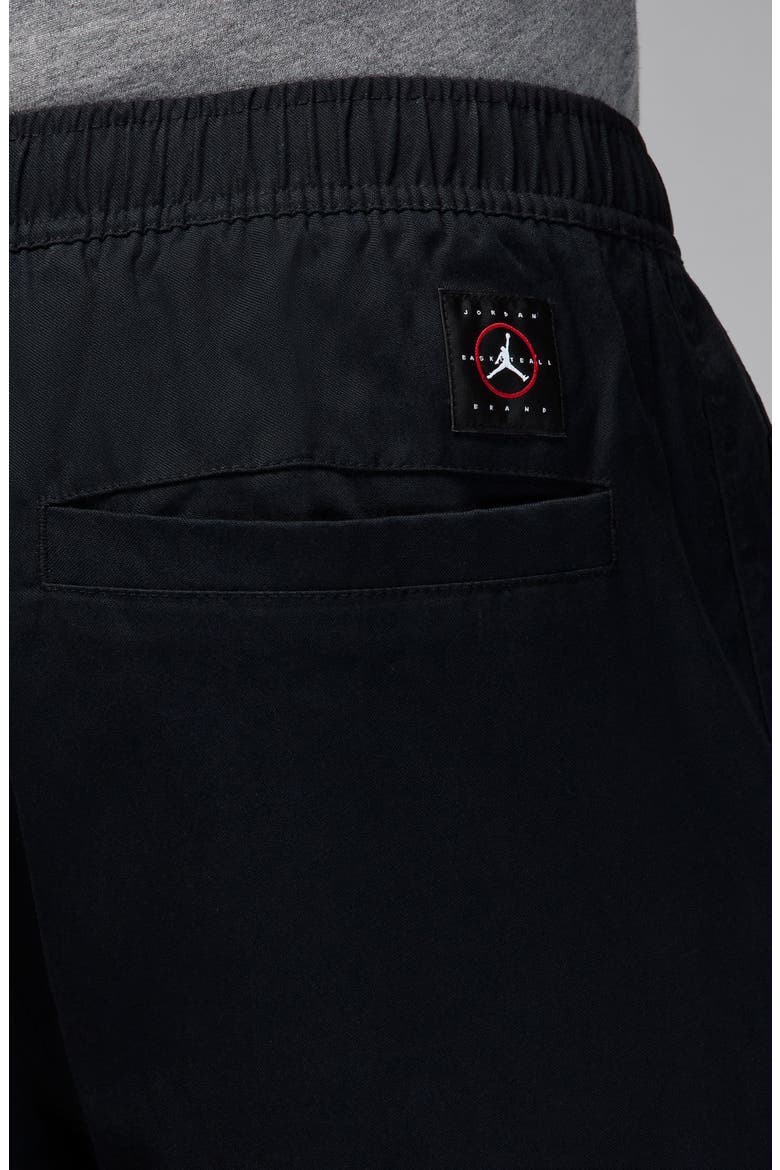 Elastic Waist Woven Pants, Alternate, color, BLACK/ ANTHRACITE