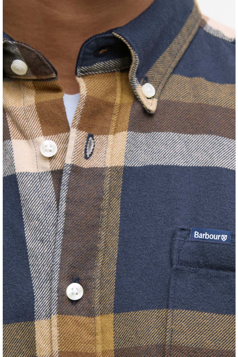 Folley Tailored Plaid Cotton Shirt, Alternate, color, NAVY